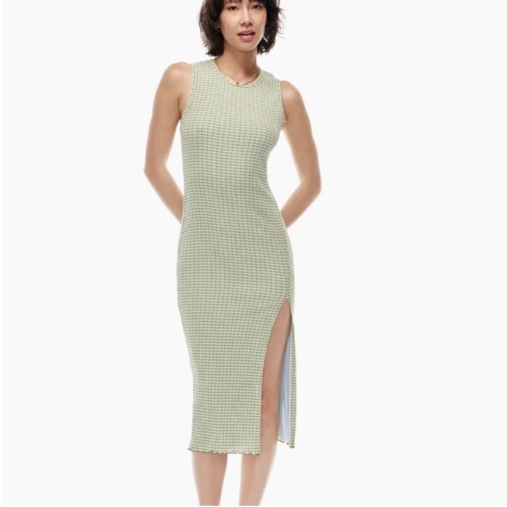 Aritzia Wilfred Gingham Verona Dress